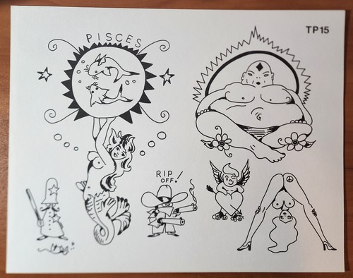 Raro foglio flash tatuaggio